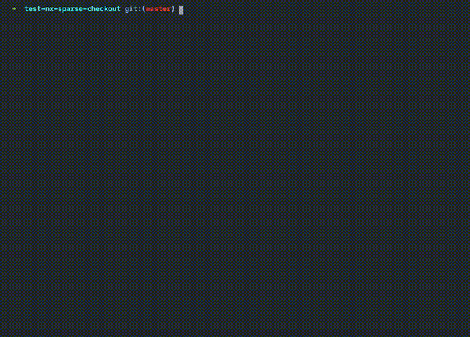 Example of nx-sparse-checkout