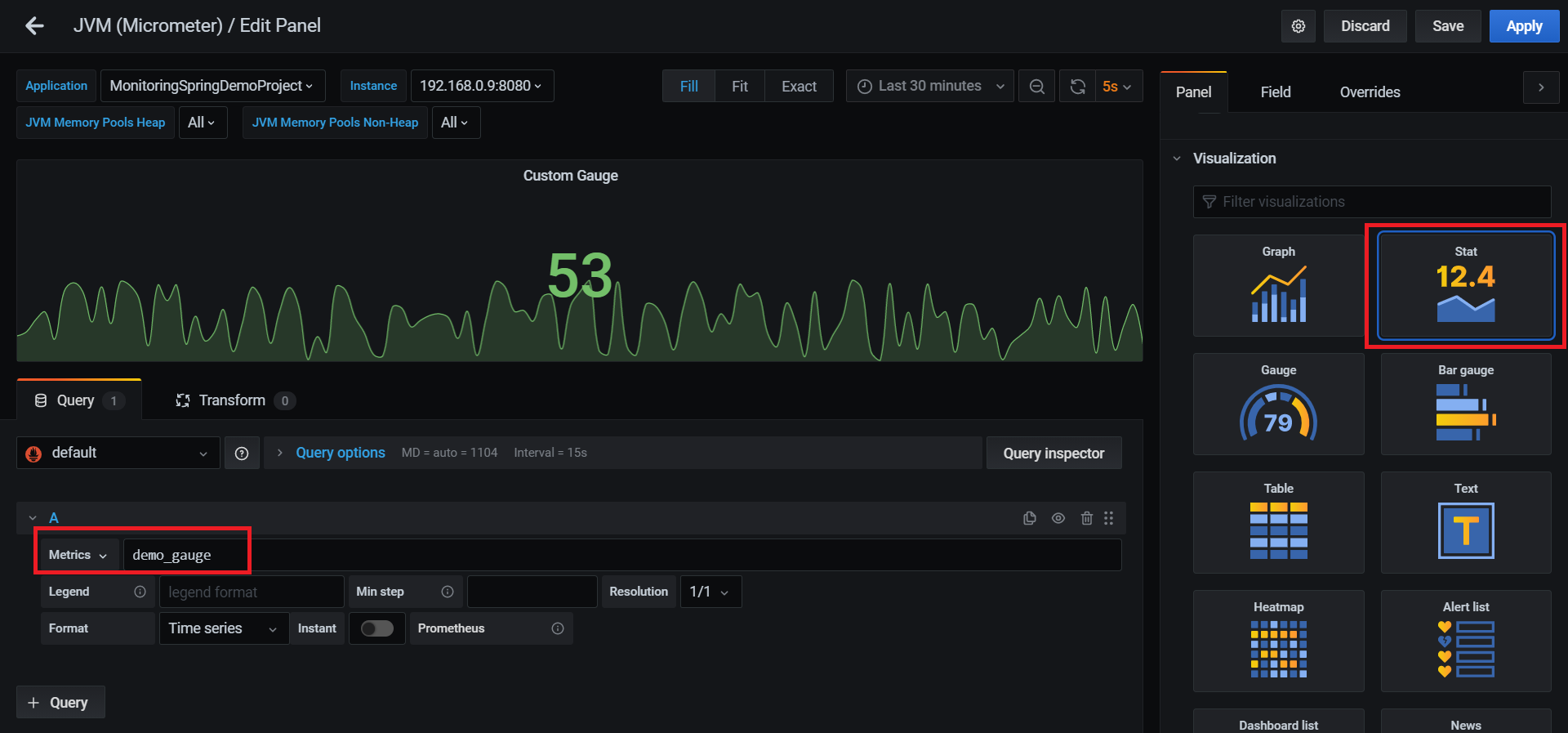 Grafana add extra panel