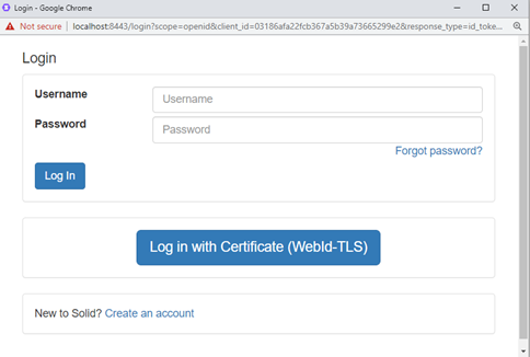 Login p2 Solid Server