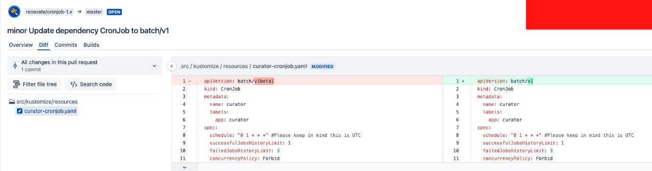 Kubernetes API updates