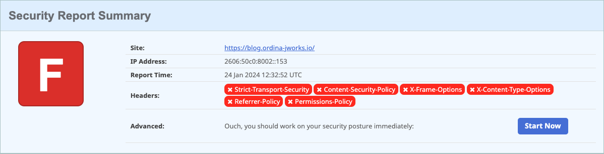 Bad Security Report